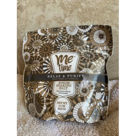 Me time Relax & Purify Epsom soaking salt with atlantica bark oil & lemon peel - Picture 1 of 6